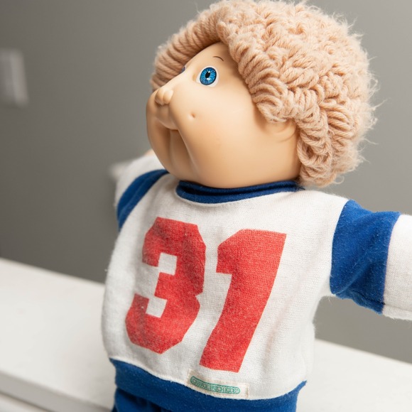 Vintage 80s Cabbage Patch Kids Boy Doll & Koosa Cat Plush Bundle CPK Nostalgic - Picture 8 of 14